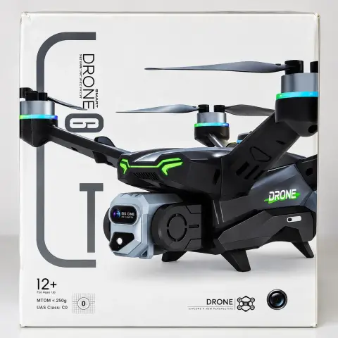 GT6 Smart Drone with Brushless Motors – Obstacle Avoidance, Optical Flow Hover, Gesture Control, App Control & Aerial Camera