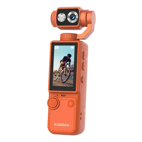 Kalobee Pocket 3 Pro Handheld Camera – 4K Ultra HD, 180° Rotating Camera, Autofocus, Stereo Recording & 32GB Memory Card