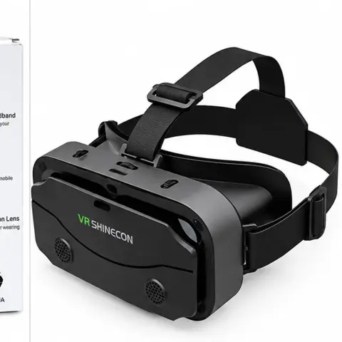 VR Shinecon SC-G13 VR Headset – Smartphone Virtual Reality Glasses for 4.7–7″ Phones with Adjustable Focus & IPD