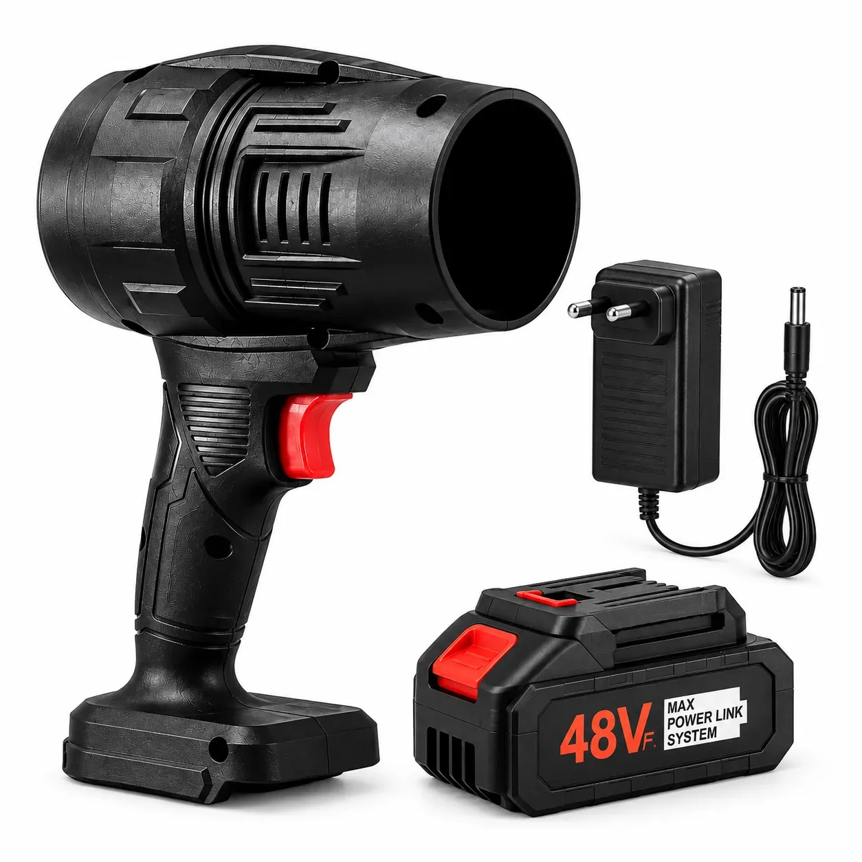 Turbo Jet Cordless Air Blower – High-Power Brushless Motor, Rechargeable Handheld Air Duster for Car, Home & Garden