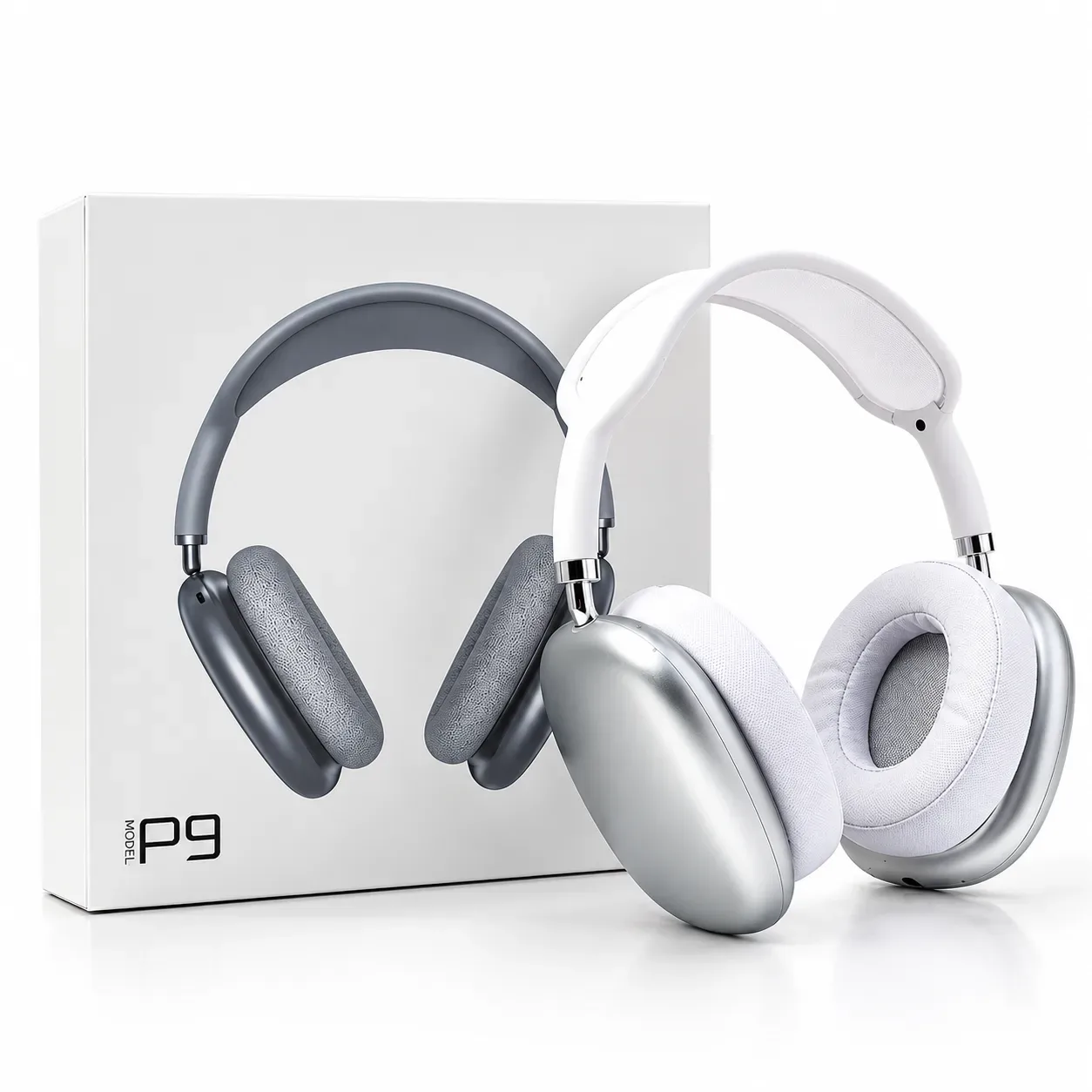 P9 Wireless Bluetooth Headphones – Bluetooth 5.0, 40mm Dynamic Drivers, Built-in Mic, Up to 10H Playtime & Foldable Design