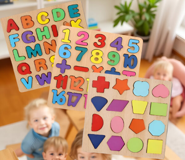 Wooden Learning Educational ABCD Board