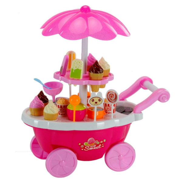 Sweet Shopping Cart Play Set Ice Cream Candy Counter